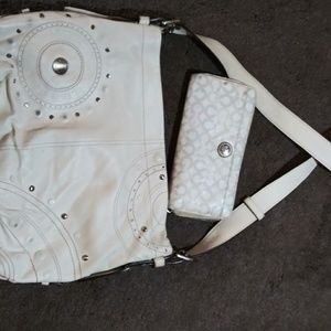 White Coach purse & Coach wallet